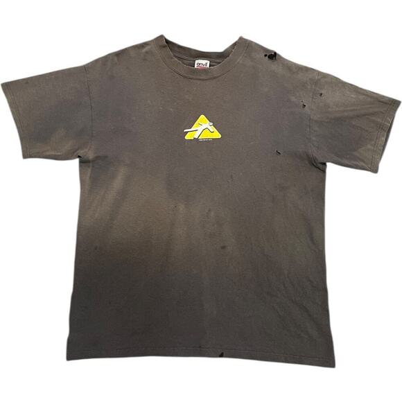 “If Not Breathing” by One Way Out Y2K Religious Vintage Tee - Picture 2 of 6